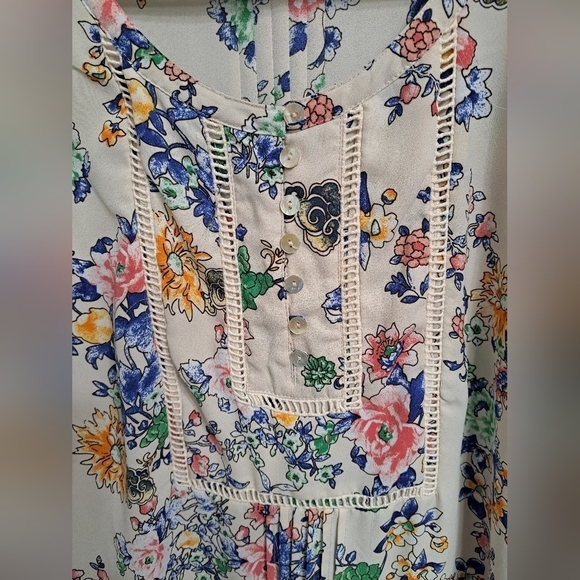 Daniel Rainn Cirion Floral Detail Button Blouse  Size XXL - Picture 2 of 7